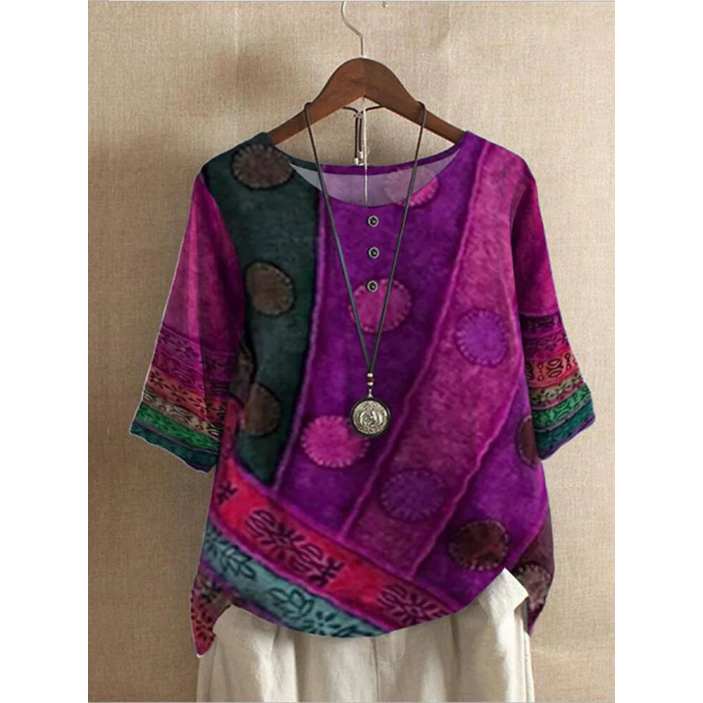 Nysera | Colourful Bohemian Top